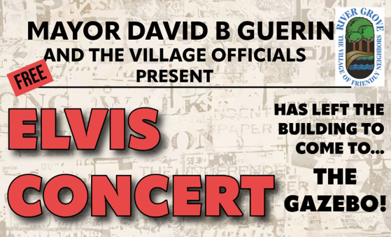 Invite of Elvis concert in the park