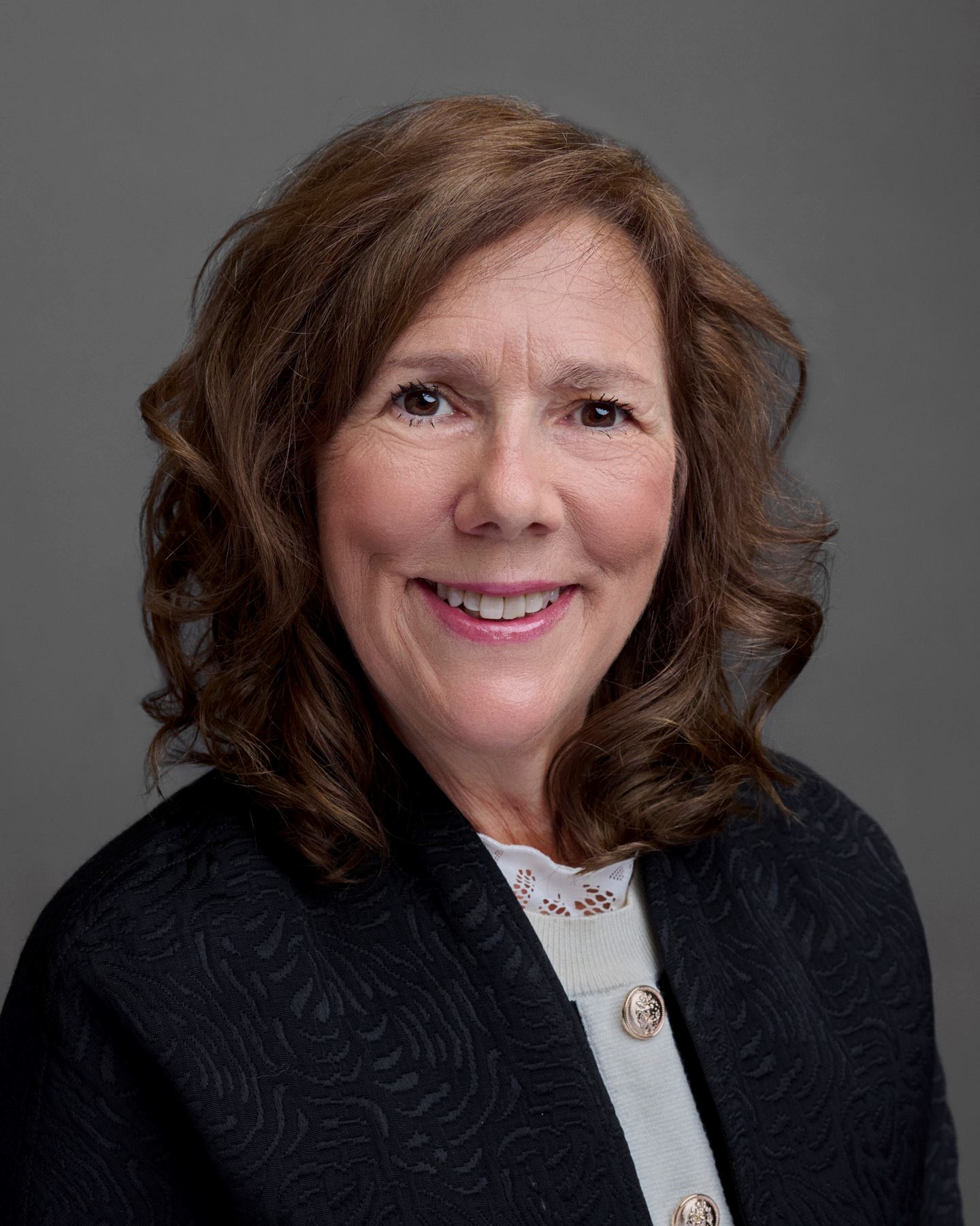 Marjorie Manchen with grey background